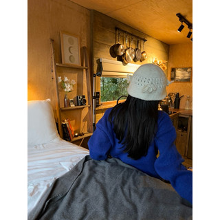 Bucket hat w bow tie - mũ bucket len
