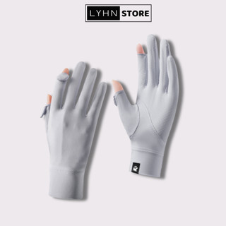 Găng tay vải lụa LYHN chống nắng UPF50+ chống tia Uv cho nam nữ, thoáng khí cao cấp - GT05