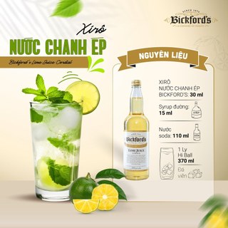 Siro bickford's nước ép chanh | thể tích khủng 750ml | nhập úc!