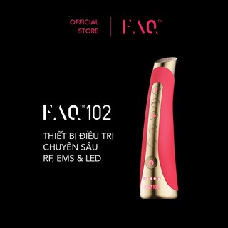 Foreo FAQ 102 - Trẻ hóa da mặt bằng tấn số EMS, RF & 8 liệu pháp ánh sáng đèn LED, Máy Mát Xa Chống Lão Hóa, Làm Săn Chắc Da