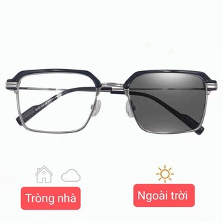 Kính lão đọc sách đổi màu khi nắng phom vuông phù hợp cho nam và nữ