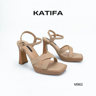  Giày nữ 9P sandal quai chéo da vân cát che khuyết điểm KATIFA M962 - BH 2 năm