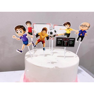 topper cắm bánh kem [FREESHIP💯] Set cắm giấy đội bóng