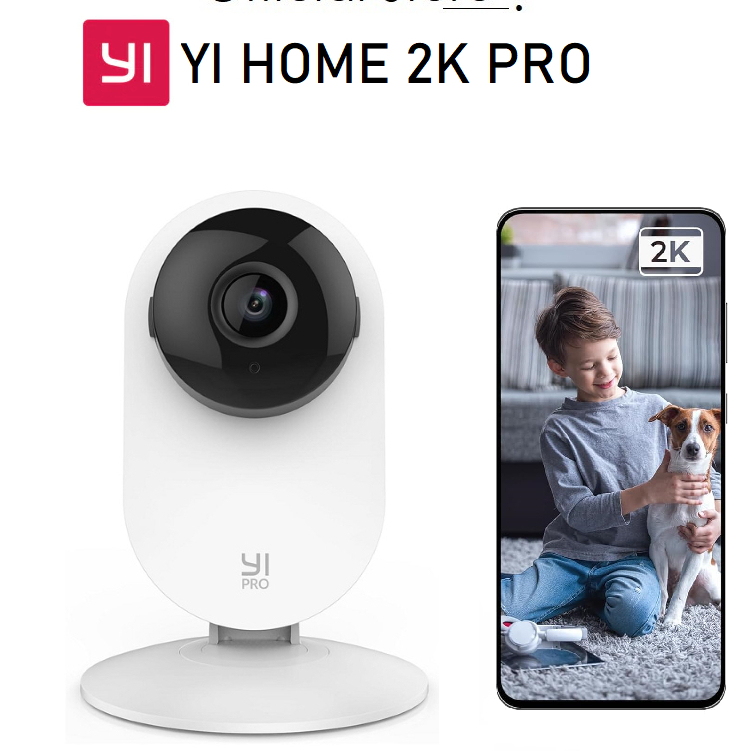 Camera Wifi YI Home 2K Pro, Ban Đêm Có Màu, Xoay 360 Độ, Đàm Thoại 2 Chiều - Camera Giám Sát An Ninh - BH 12 Tháng