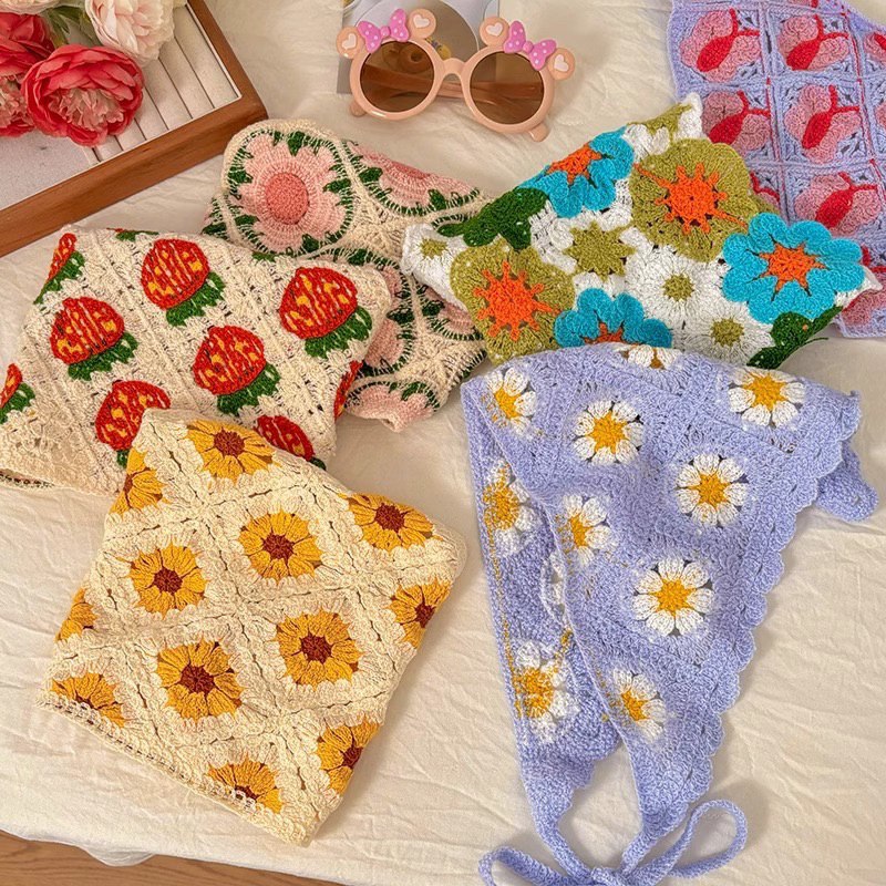 Băng Đô Turban Dệt Kim Hình Tam Giác Ngọt Ngào Cho Nữ - AHEUN.STUDIO