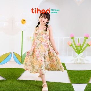 Váy 2 dây bé gái TIHON chất liệu mềm mát thiết kế siêu xinh cho tuổi 3,4,5,6,7,8,9,10,11 VT0750433