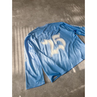 "BROKEZEN" LONGSLEEVE MESH JERSEY / BLUE