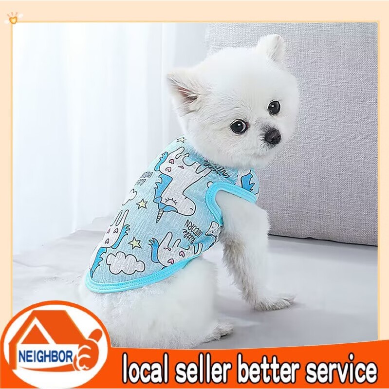 Áo chống nắng cho thú cưng, quần áo mỏng thoáng khí dễ thương cho chó mèo, quần áo mùa hè chó mèo