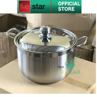 Nồi inox 3 đáy từ inox 430 FiveStar Standard nắp inox size 32cm , dung tích 15 lít , dùng được mọi bếp