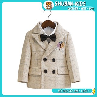 Nơ + hoa cài áo vest cho bé ( ghi chú mẫu trong tin nhắn) - Shubim kids