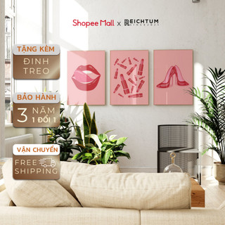 Tranh treo tường canvas tráng gương SET3 của REICHTUM - Treo tường/ Nhà ngủ/ Deco/ Chất liệu siêu bền