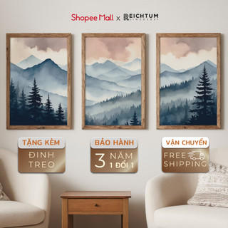 Tranh treo tường canvas tráng gương SET3 của  REICHTUM - Phòng khách/ Nhà ngủ/ Decor trang trí / Chất liệu siêu bền