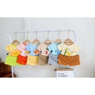Bộ Minky Mom thun lạnh mềm mát cho bé từ 6-16kg