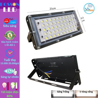 Đèn pha Led 50w siêu sáng hắt tường rọi cây chiếu bảng chống nước mưa ngoài trời 220v LF-50x