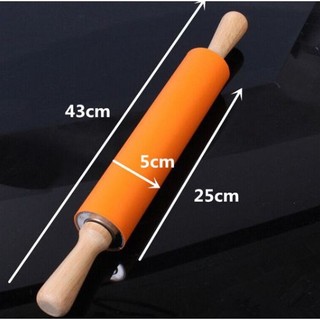 Cây Lăn Bột Silicon 22cm [GIAO MÀU NGẪU NHIÊN]