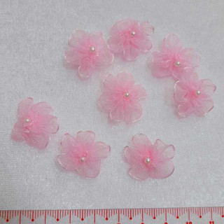 Set bông voan hoa thạch thảo size 2.3cm đính kết váy đầm áo dài