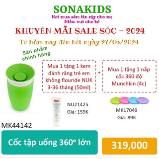 Cốc tập uống 360 độ lớn munchkin - mk44142