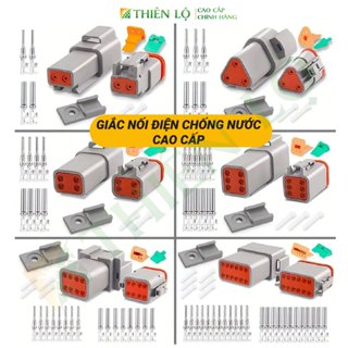  Bộ Giắc Đầu Nối Dây Điện Chống Nước DT06 DT04 Deutsch Cao Cấp Bộ Đủ Đực Cái Ghim Cao su của Thiên Lộ 