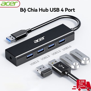 Bộ chia hub usb 4 port hy21-14u2b - đầu chia 4 cổng usb 3.0 2.0 tiện dụng tốc độ cao