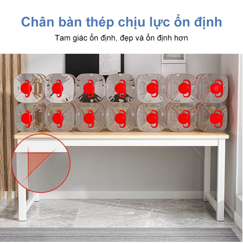 Bàn làm việc đa năng bàn học gỗ Bàn máy tính thiết kế hiện đại đa năng chân sắt dùng cho văn phòng | BigBuy360 - bigbuy360.vn