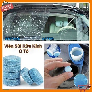 Viên Sủi Rửa Kính Ô Tô, Nước Rửa Kính Ô Tô Tiện Dụng Nhanh Gọn ( Set 10 Viên )