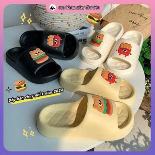 Dép bánh mì hoạt hình, đế siêu mềm, mang thoải mái, chất liệu EVA cao cấp, thời trang và đa năng