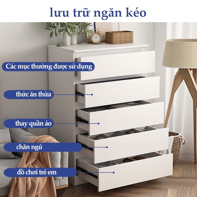 BMZAR tủ ngăn kéo gỗ tủ đa năng 3/4/5 ngăn kéo Tối Ưu Không Gian Sống, Chất Liệu Gỗ Cao Cấp | BigBuy360 - bigbuy360.vn
