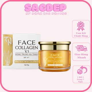 Kem dưỡng face ban ngày collagen x3 đông trùng hạ thảo - mỹ phẩm đông anh