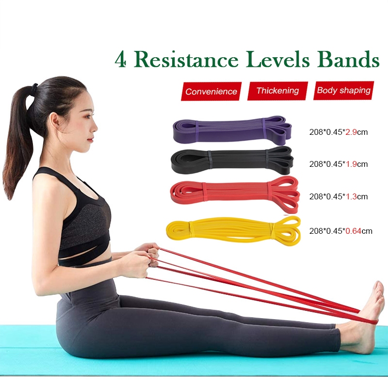 Dây kháng Lực Tập Gym JUSTFIT Cao Su, Dây Tập Kháng Lực tập gym Powerband Tập Toàn Thân Đa Năng Hỗ T