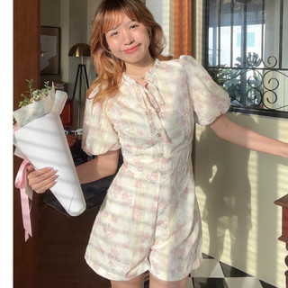 Emme.studio - Rosie Jumpsuit liền thân vải hồng hoa nhí form thanh lịch