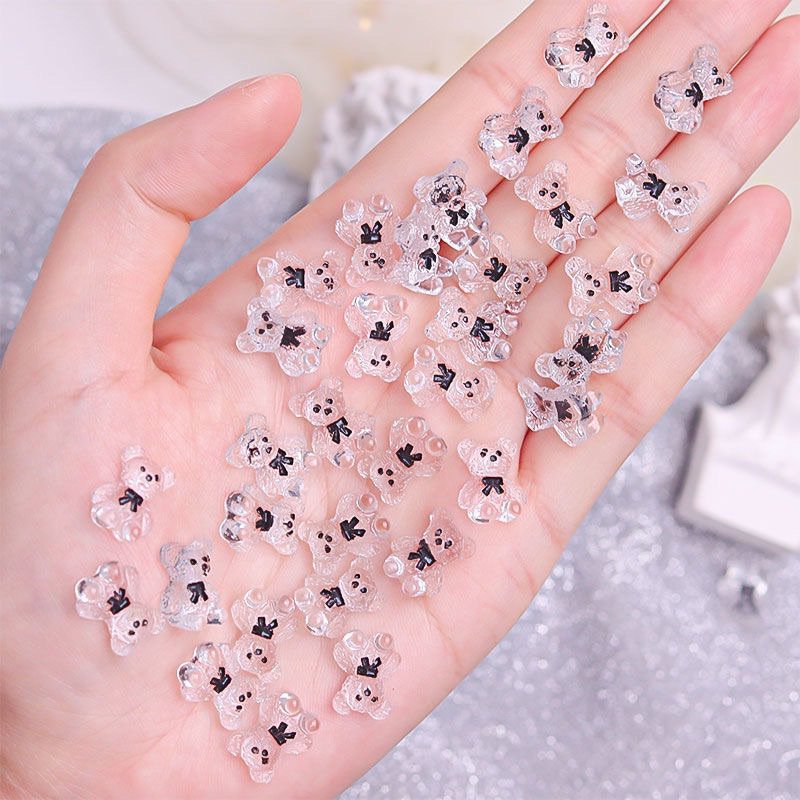 Set 10 gấu trang trí móng tay