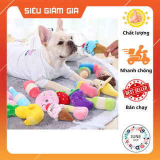 THÚ NHỒI BÔNG ĐỒ CHƠI CHO CHÓ MÈO GẶM SẠCH RĂNG có tiếng kêu bíp bíp chút chít