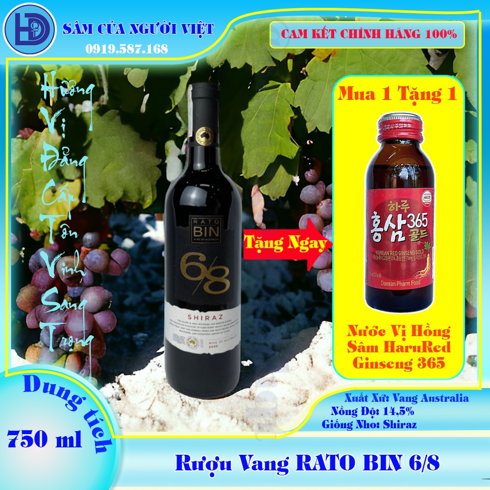 Rượu Vang Rato Bin 6/8 Red - White 750ml/chai Rượu vang Úc Rượu vang 68