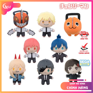 Đồ bông Chainsaw Man chính hãng Sega - Puchinui Mascot size 10cm và mini figure hãng Bandai 4.5cm