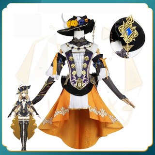 Genshin Impact NAVIA Trang Phục Tóc giả cosplay chất lượng cao dành cho nữ