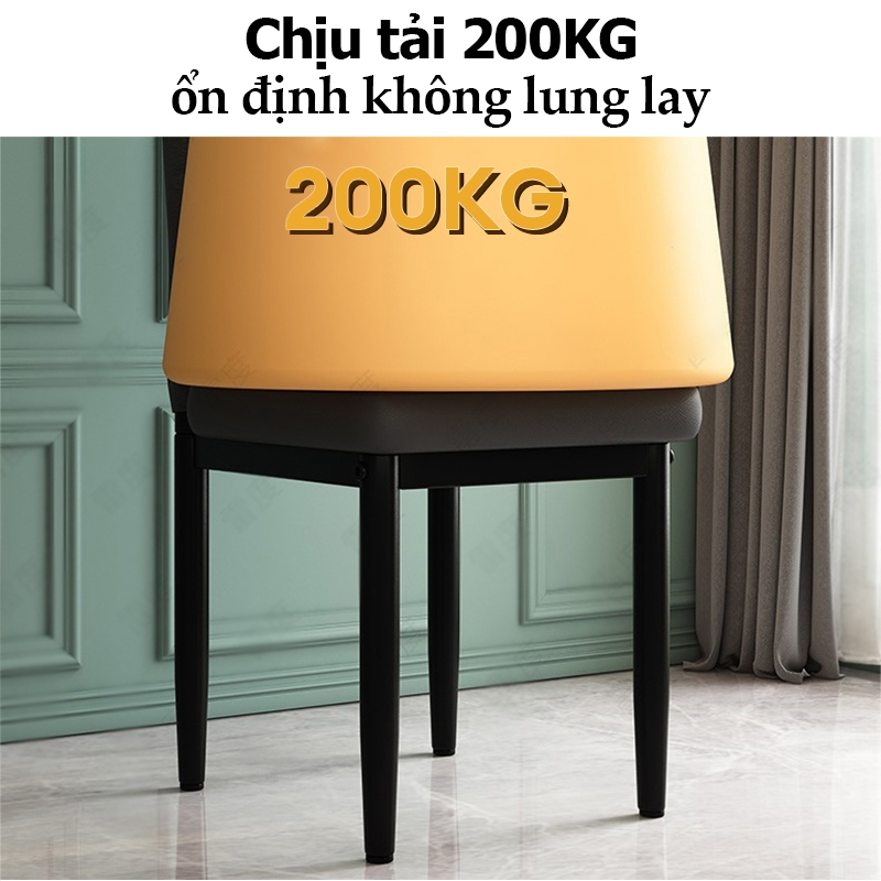 BMZAR Ghế Ngồi Đa Năng Làm Ghế cà phê Ăn Phòng Bếp Ghế Ngồi Học Dụng Decor bọc da chân sắt sơn tĩnh điện ngồi cực êm | BigBuy360 - bigbuy360.vn