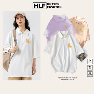 Áo polo thun cổ trụ thêu hình hồ ly cực đẹp, áo thun size có cổ HLFashion