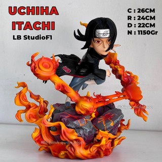 (26CM - F1 - sẵn) Mô hình Itachi Uchiha LB StudioF1 cực nét - Mô hình itachi chibi cao 26cm susano - Itachi Susano chibi