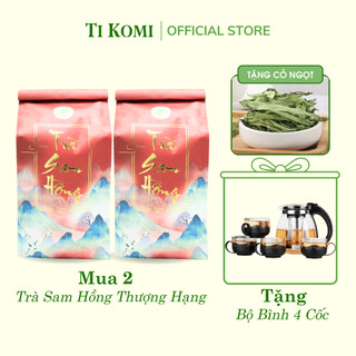 Trà sam hồng thượng hạng trà thảo mộc thanh nhiệt giải độc gan mát gan an thần dễ ngủ