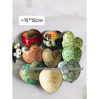 (Ảnh Thật) Gáo Dừa Trái tim, Bộ Đồ Ăn Thân Thiện Từ Gáo Dừa Siêu Xinh Xắn Hot Trend