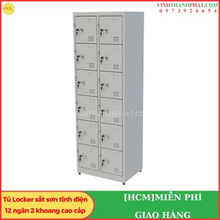 Tủ sắt locker 12 ngăn kiểu ts986-2k
