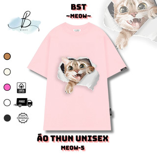 Áo Thun Miao06~ Local Brand BWINDY nam nữ Phong Cách unisex tay lỡ form rộng Teen cổ tròn oversize cotton 100%