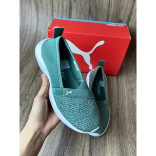 Săn sale hãng - Giày Slip On Màu Xanh Rêu - Đủ size