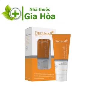 Gel rửa mặt giảm nhờn cho da mụn, làm sạch sâu, kháng khuẩn, ngăn mụn Decumar (Decuma / Dercuma / Dercumar / Dercuma)