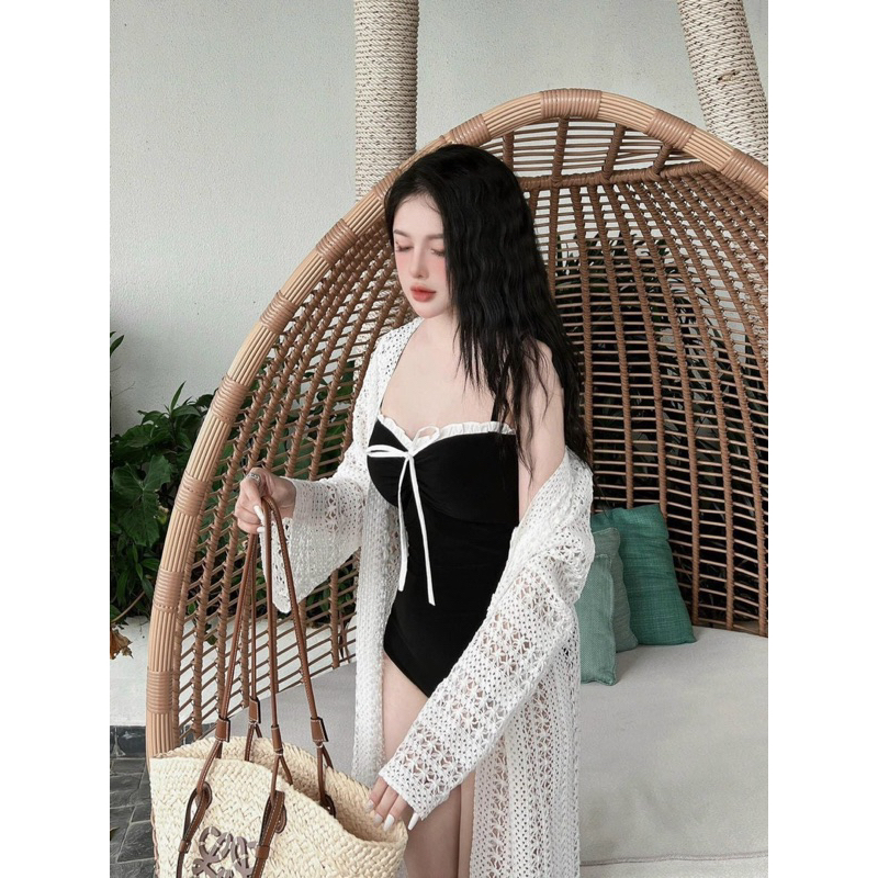bikini hot 2025 kèm ảnh thật, set bikini liền thân kín đáo hàng hè dành cho nữ by mộc bikini | BigBuy360 - bigbuy360.vn