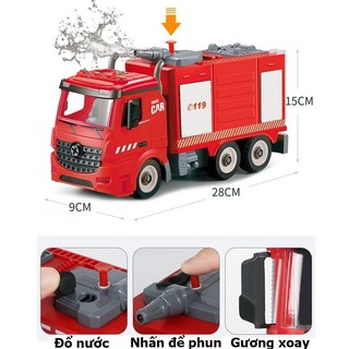 Bộ lego lắp ráp lính cứu hoả