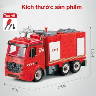 Bộ lego lắp ráp lính cứu hoả