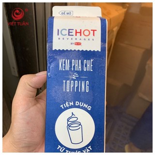 (HỎA TỐC) Kem Pha Chế Topping Ice Hot 907g Hương Vị Thơm Ngon, Chi Phí Tối Ưu, Phù Hợp Kinh Doanh