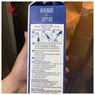 (HỎA TỐC) Kem Pha Chế Topping Ice Hot 907g Hương Vị Thơm Ngon, Chi Phí Tối Ưu, Phù Hợp Kinh Doanh