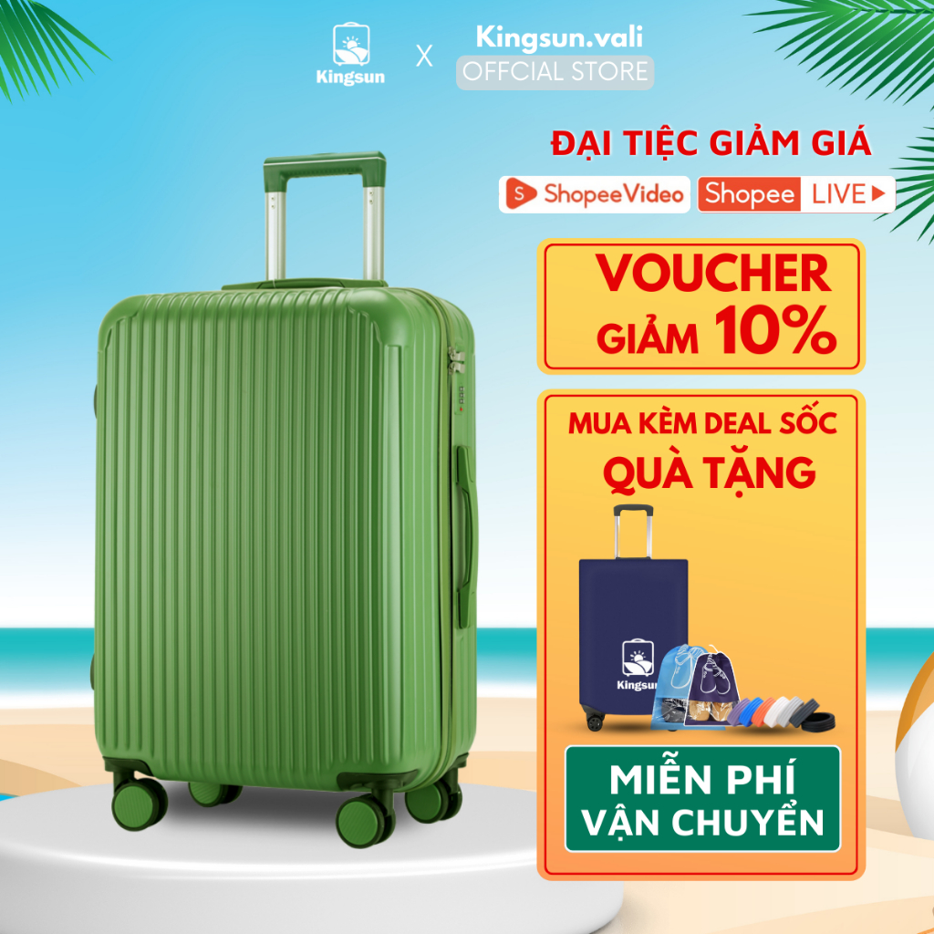 Vali du lịch Kingsun KS-T01 size20/24 combo vali kéo nhựa được bảo hành 5 năm